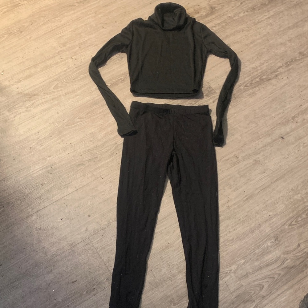 Black Women's Leggings Set